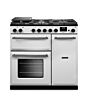 Aga Rangemaster AURA90DFP/19275 White 90Cm Dual Fuel Range Cooker