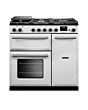 Aga Rangemaster AURA90DFP/19323 White 90Cm Dual Fuel Range Cooker