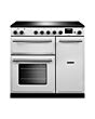 Aga Rangemaster AURA90EIP/19331 White 90Cm Electric Range Cooker With Induction Hob