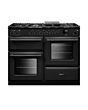 Aga Rangemaster AURO110DF/19308 Charcoal Black 110Cm Dual Fuel Range Cooker With Onyx Trim