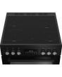 Beko EDC6731K Black 60Cm Double Oven Electric Cooker With Vitoceramic Hob