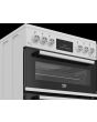 Beko EDG6231W White 60Cm Double Oven Gas Cooker