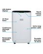 Black And Decker 20 Litre Dehumidifier With 24 Hour Time, 6.5 Litre Water Tank