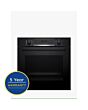 Bosch HQA574BB3B Black Built In Single Electric Oven With Pyrolytic Cleaning Function