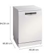 Bosch SMS4EMW06G White Full Size Dishwasher With 14 Places And Wifi Enabled