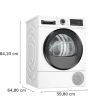 Bosch WQG24502GB White 9Kg Heat Pump Tumble Dryer