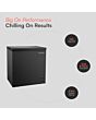 Cookology CCFZ198BK Black 198L Chest Freezer -W77cm