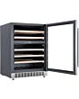Cookology CWC605SS Stainless Steel 59.5Cm Wide Dual Zone Wine Cooler- 46 Bottles