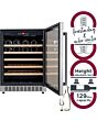 Cookology CWC605SS Stainless Steel 59.5Cm Wide Dual Zone Wine Cooler- 46 Bottles