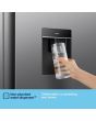 Fridgemaster MS91558DES Silver 91.1 Cm Wide No Frost Side By Side Fridge Freezer With 60/40 Split