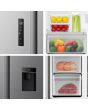 Fridgemaster MS91558DES Silver 91.1 Cm Wide No Frost Side By Side Fridge Freezer With 60/40 Split