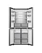 Haier HCR58S18DNMM Inox 83.3Cm Wide No Frost American Style Fridge Freezer With 60/40 Split