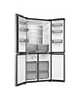 Haier HCR58S18DNMM Inox 83.3Cm Wide No Frost American Style Fridge Freezer With 60/40 Split