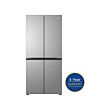 Haier HCR58S18DNMM Inox 83.3Cm Wide No Frost American Style Fridge Freezer With 60/40 Split