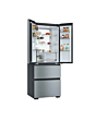 Haier HFKR5718DNMM Platinum Inox 70Cm No Frost Multi Door Fridge Freezer