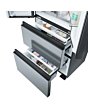 Haier HFKR5718DNMM Platinum Inox 70Cm No Frost Multi Door Fridge Freezer