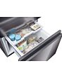 Haier HTW5618EWMP Dark Inox 59.5Cm 60/40 Frost Free Fridge Freezer With Non Plumbed Water Dispenser