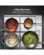 Hisense GM642XHS 60Cm Stainless Steel Gas Hob