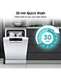 Hisense HS523E15WUK White Slimline Dishwasher With 10 Places