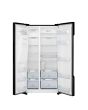 Hisense RS694N4TBE 91CM Black American Style Frost Free Fridge Freezer with Non Plumbed Water and Ice Dispenser