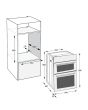 Hotpoint DIH10DIX Silver Built In Electric Double Oven