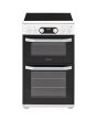Hotpoint HD5V93CCW Double Oven Electric Cooker In White 50Cm