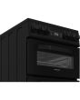 Hotpoint HDE5VDCB Black 50Cm Double Oven Electric Cooker With Ceramic Hob