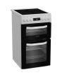 Hotpoint HDE5VDCW White 50Cm Double Oven Electric Cooker With Ceramic Hob