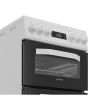Hotpoint HDE5VDCW White 50Cm Double Oven Electric Cooker With Ceramic Hob