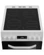 Hotpoint HDE5VDCW White 50Cm Double Oven Electric Cooker With Ceramic Hob