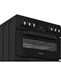 Hotpoint HDE6VDB1 Black 60Cm Electric Double Oven Cooker