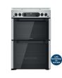 Hotpoint HDM67G0CCX Stainless Steel 60Cm Double Oven Gas Cooker