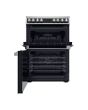 Hotpoint HDM67V8D2CX Inox 60Cm Wide Double Fan Oven Electric Cooker
