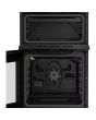 Hotpoint HTE5VCB Black 50Cm Wide Twin Cavity Electric Cooker With Ceramic Hob