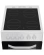 Hotpoint HTE5VCW White 50Cm Twin Cavity Electric Cooker With Ceramic Hob