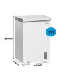 Midea MDRC154FZE01 White 54.7Cm Wide Chest Freezer -99L