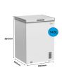 Midea MDRC211FZE01 White 60Cm Wide Chest Freezer -143L