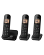 Panasonic KXTGC413EB Digital Cordless Phone (Triple Handset)