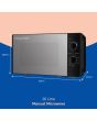 Russell Hobbs RHM2047B Black 20 Litre/ 800 Watts Manual Microwave
