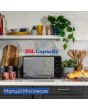 Russell Hobbs RHM2047B Black 20 Litre/ 800 Watts Manual Microwave