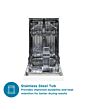 Sensis DWF0110SLEW White Slimline 44.8Cm Dishwasher With 10 Places
