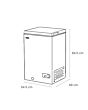 Sensis RFCHT01F97EW White 97L Chest Freezer - W54.5 Cm