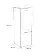 Sensis RFCMF0154ES Silver 54.5Cm Wide Total No Frost Fridge Freezer