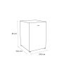 Sensis RFUCF01F54EW White 54.8Cm Wide Under Counter Fridge With Ice Box