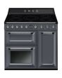 Smeg TR93IGR2 90cm Victoria Electric Range Cooker Slate Grey