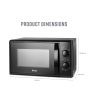 Swan SM4420BLK Black 20L 700W Manual Microwave