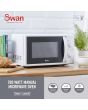 Swan SM4420WHT White 20L/700W Manual Microwave