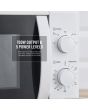 Swan SM4420WHT White 20L/700W Manual Microwave