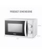 Swan SM4420WHT White 20L/700W Manual Microwave