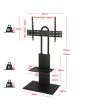 TTAP FS2-BLACK Floor Pedestal TV Stand (32inch-65inch)